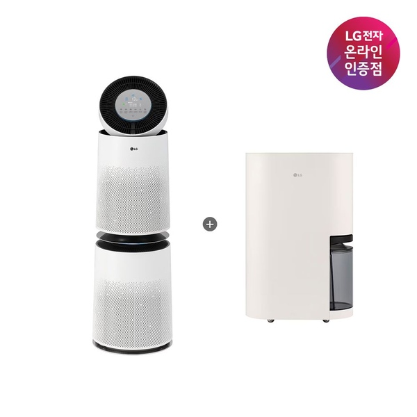 LG 퓨리케어 AI 360공기청정기+휘센 제습기(AS285DWWC + DQ214MEGA)