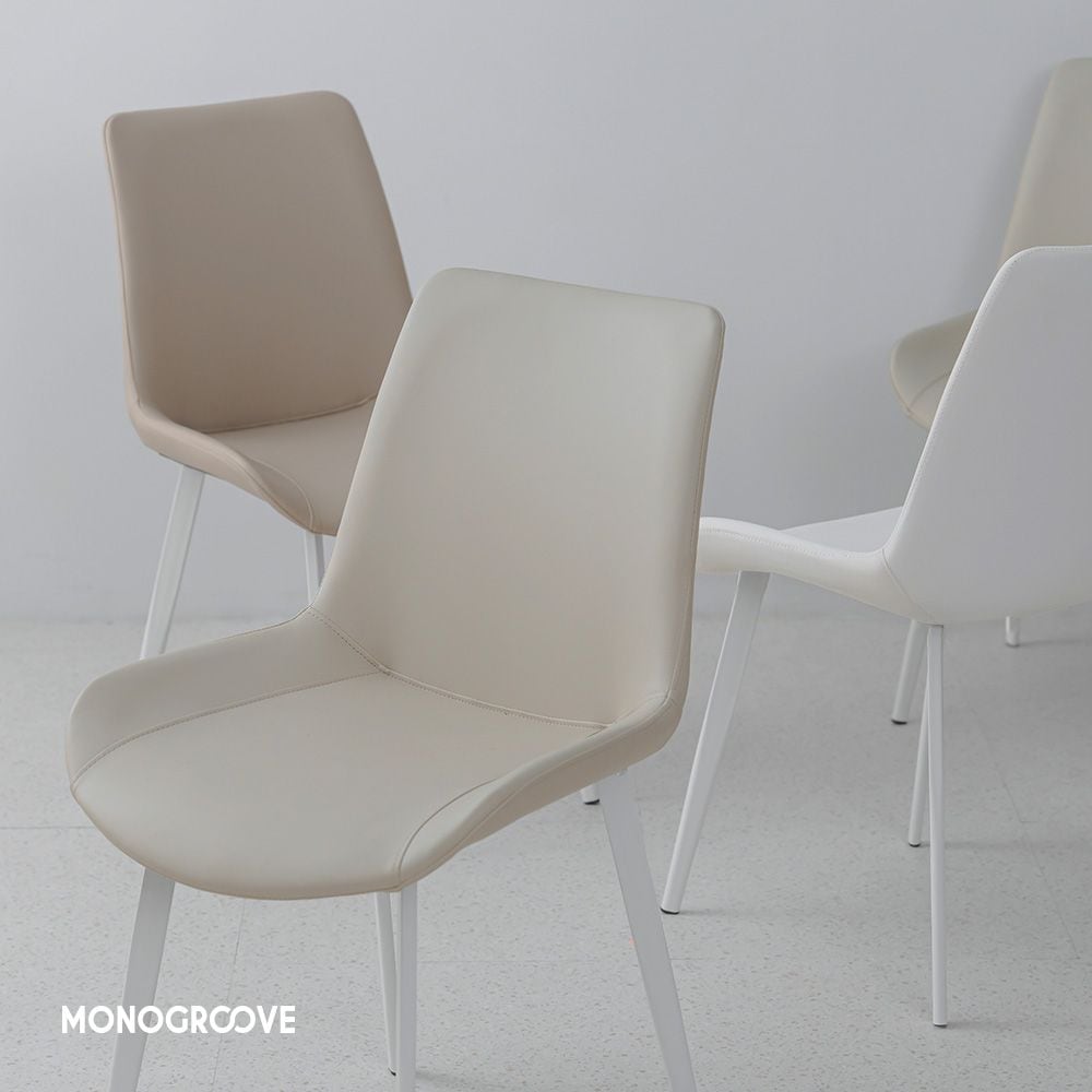 모노그루브 1+1 몰렌 식탁 의자 인테리어 카페 편한 가죽 의자 2type 5colors