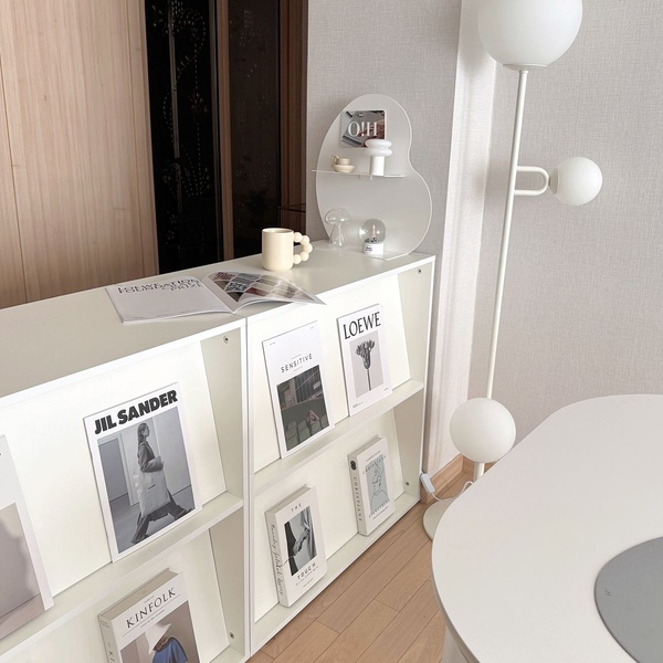 마르체 카보 원룸 공간분리 800 양면 파티션 책꽂이 LP 책장 수납장 2colors