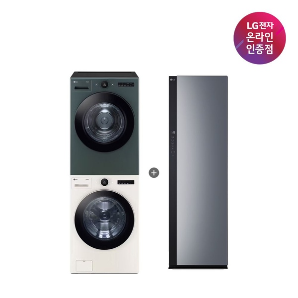 LG 트롬 세탁기건조기 세트+스타일러(FX24ENR-GNG + SC5GMR52)