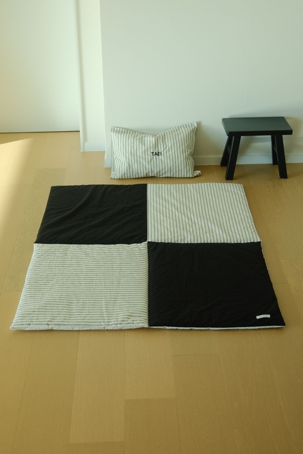 패치워크 이불,아이 이불, 아이블랭킷 black patchwork