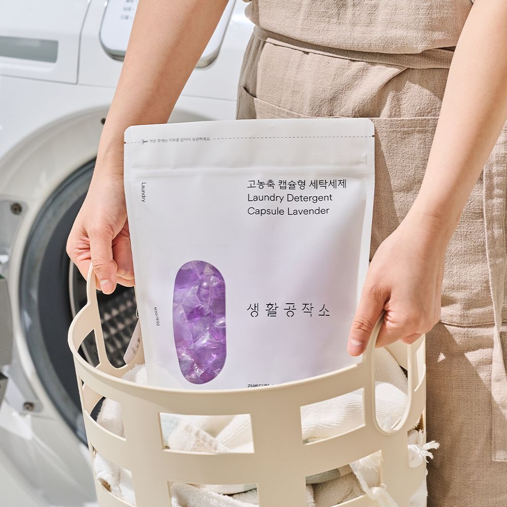오늘의집 생활공작소 고농축 캡슐형 세탁세제 캡슐세제 라벤더향 100개입