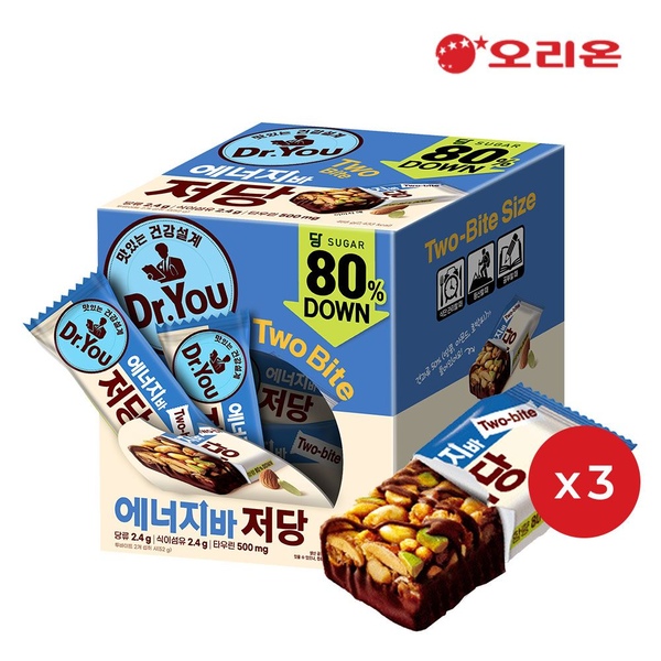 에너지바 저당 투바이트 (468g) X 3개