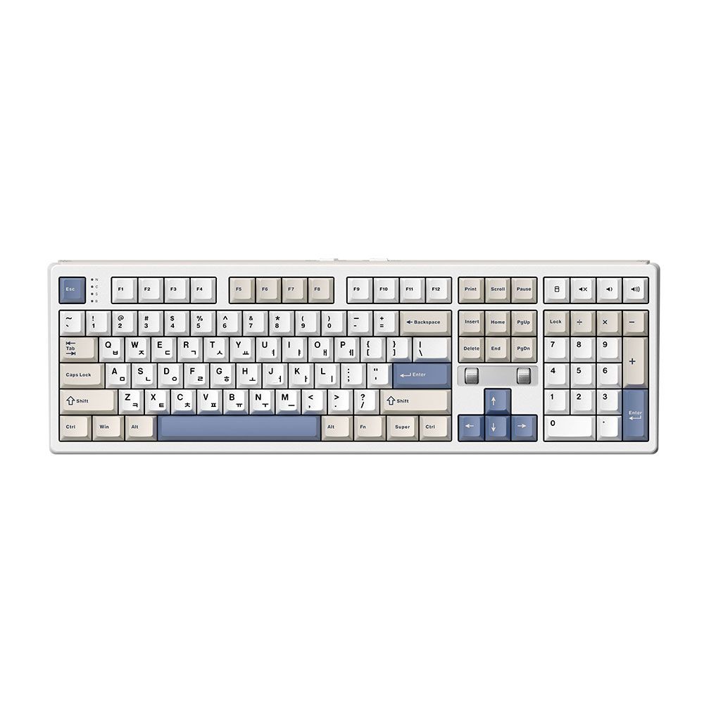 프리플로우 archon AK68 DualDial 유무선 기계식 키보드 블루오션, 에그스톤축