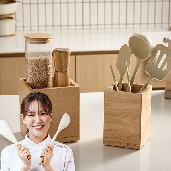 [10%쿠폰+7%카카오] 북미산/이탈리아산 원목 360도 회전 멀티함 조리도구통