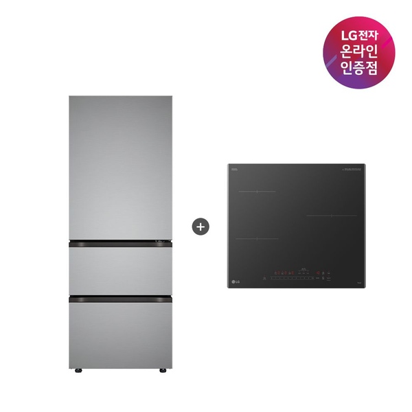 LG 오브제컬렉션 김치톡톡 + 디오스 인덕션 (Z330MPSF11 + BEI3ASB2OE)
