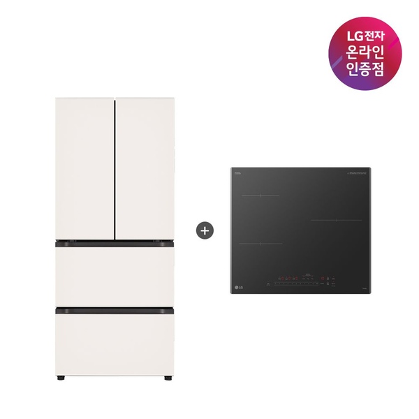 LG 오브제컬렉션 김치톡톡 + 디오스 인덕션 (Z408MEEF23 + BEI3ASB2OE)