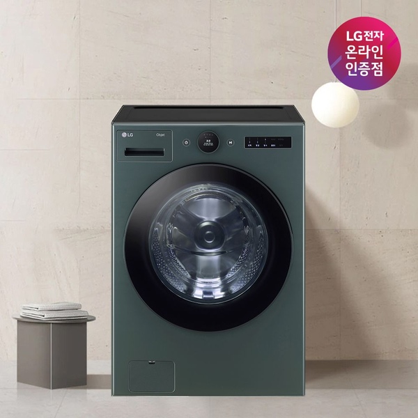 LG 오브제컬렉션 드럼세탁기 23KG 네이처그린 FX23GNGR 1등급