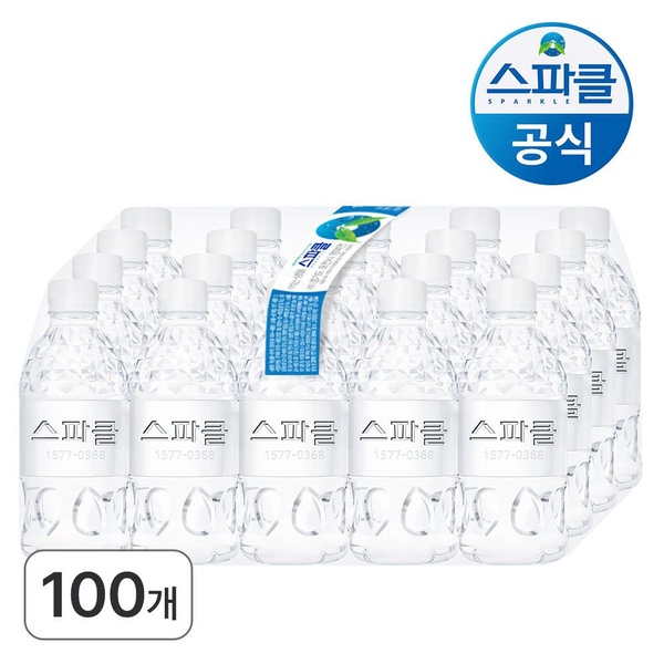 스파클 무라벨 생수 330mL x 100병