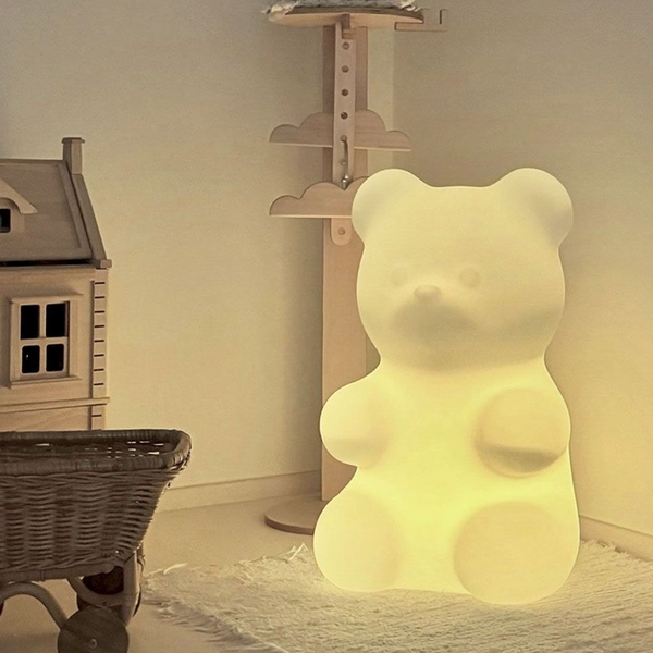 [오늘의집 단독] 젤리곰 대형 무드등 아기방 조명 65cm(리모컨/빛색상/밝기조절)
