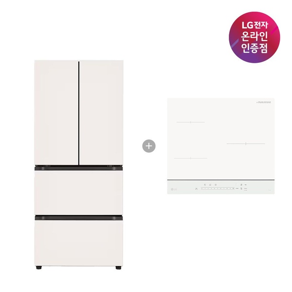 LG 디오스 김치톡톡+LG 디오스 인덕션 Z408MEEF23 + BEI3QKHLOE