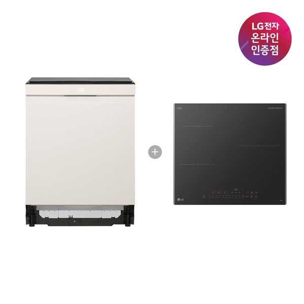 LG 식기세척기 인덕션 세트 DUE6BGL1E+BEI3ASB2OE / 6BG1E-ASB2E
