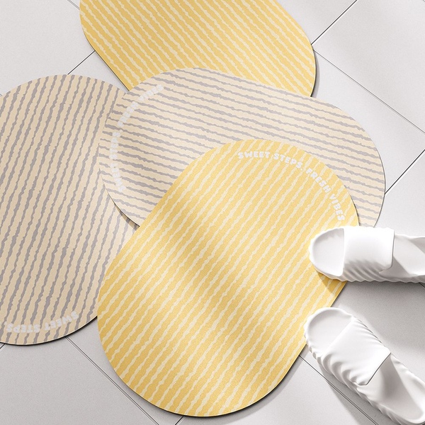 스위트스텝 4mm 빨아쓰는 욕실 규조토발매트 4colors 2size