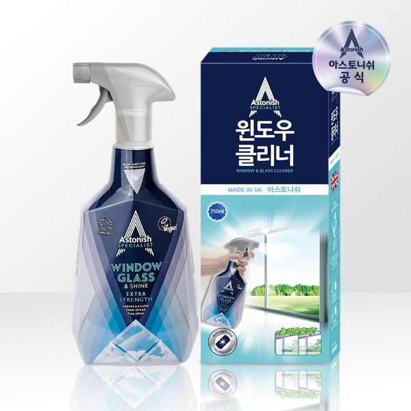 윈도우 앤 글라스 클리너 750ml 거울 유리창 청소세제
