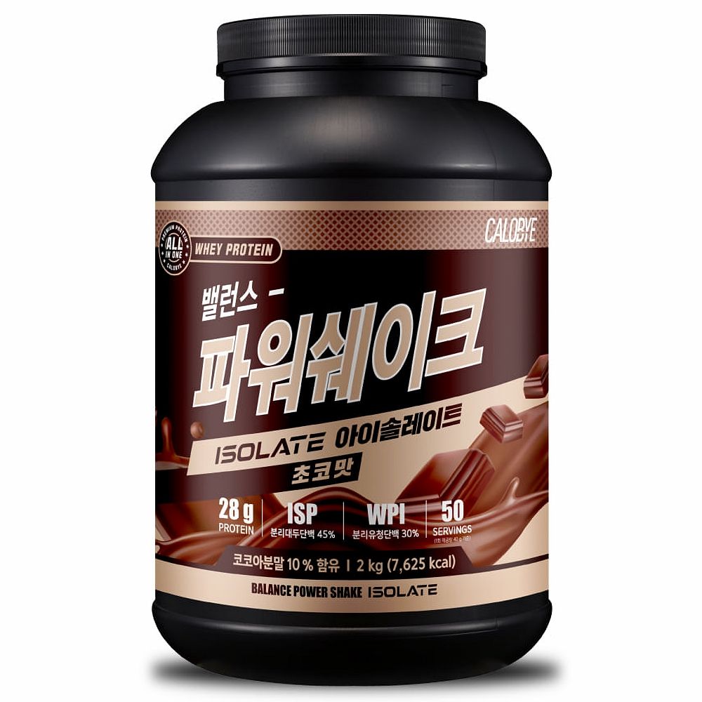 오늘의집 밸런스 파워쉐이크 아이솔레이트 초코맛 2kg 프로틴 단백질 보충제