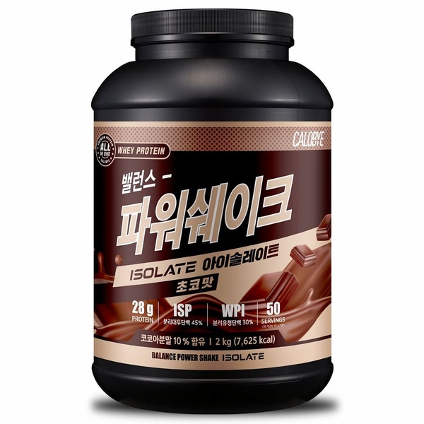 밸런스 파워쉐이크 아이솔레이트 초코맛 2kg 프로틴 단백질 보충제