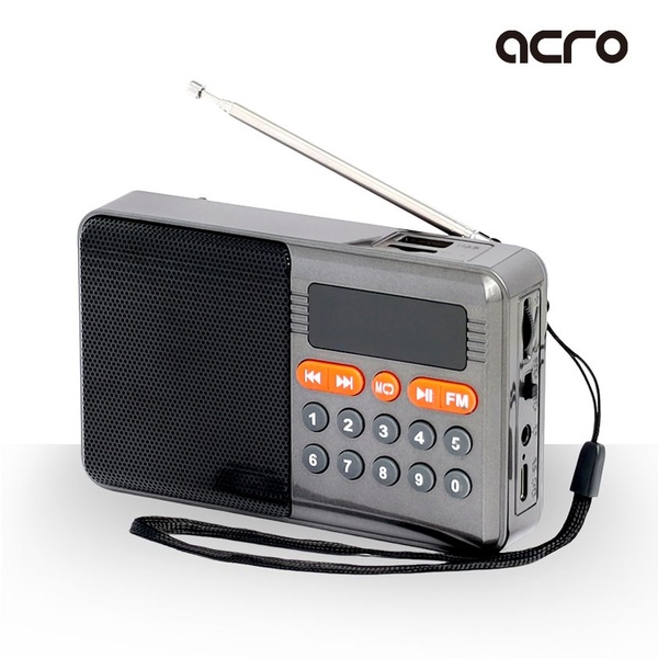 RADIOGO 휴대용 미니 라디오 FM MP3 클래식 효도라디오 소형 블루투스 스피커