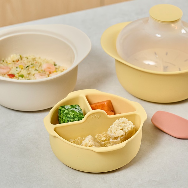 간편조리 전자레인지 실리콘 이중 스팀 촉촉 찜기 이유식 찜기