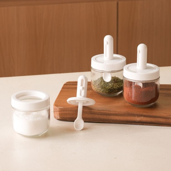 [오늘의집 단독] 간편사용 스푼형 양념통 300ml 3개(+네임스티커 증정)