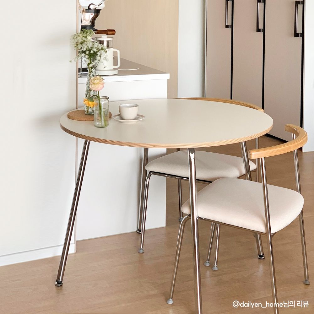 SOFSYS POINT ラウンド テーブル 100cm［2色］ ホワイト シルバー