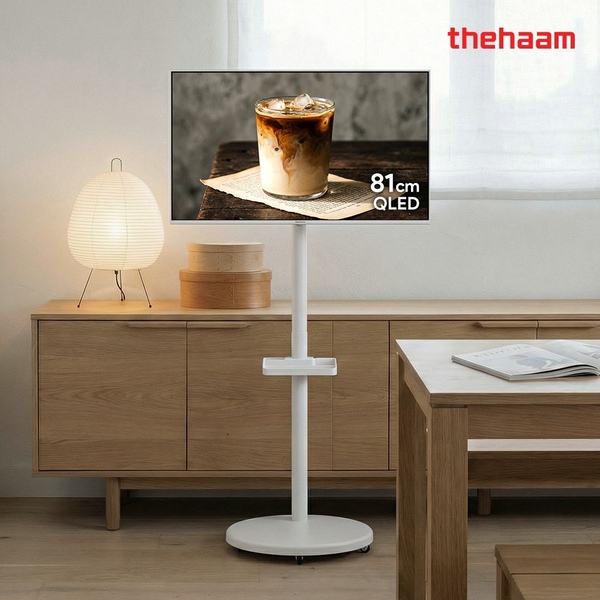 화이트에디션 81cm 32인치 QLED 구글5.0 TV 삼탠바이미 거치가능