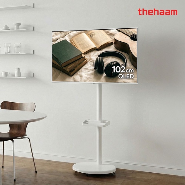 102cm 40인치 화이트에디션 삼탠바이미 QLED 구글 5.0 TV 호환