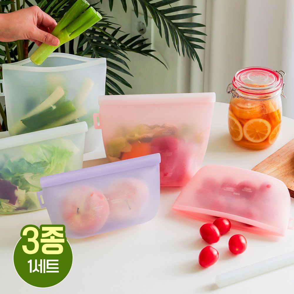 릴리브 이중잠금 실리콘 지퍼백 3종세트(500ml+1000ml+1500ml) 가격 비교 네이쳐리빙 릴리브 이중잠금 실리콘 지퍼백 3종세트(500ml+1000ml+1500ml)