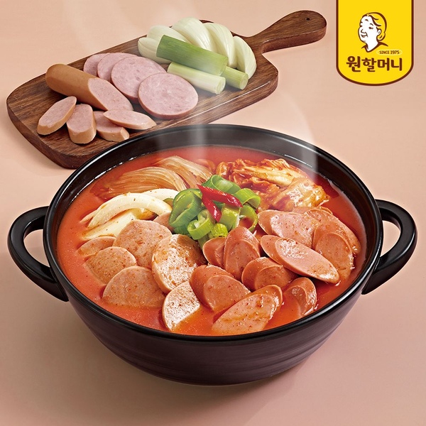 쫄깃한 햄 듬뿍 부대찌개 500g*4팩 외 골라담기_김치찌개/부대찌개