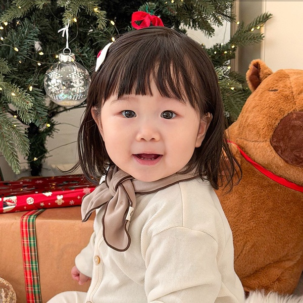 플라팜 뉴코코맘 아기 유아 스카프 빕 아기커치프