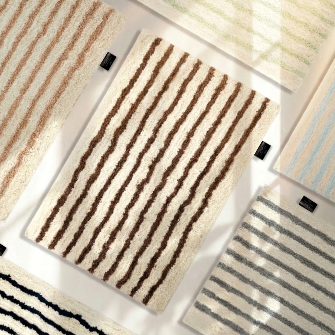 디아르 스트라이프 시밀레 극세사 욕실 주방 화장실 현관 발매트