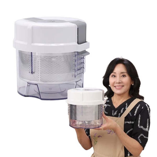 홍여진 하이로 빅스텐 골드 매직 짤순이 2.4L 대용량 야채 음식 탈수기