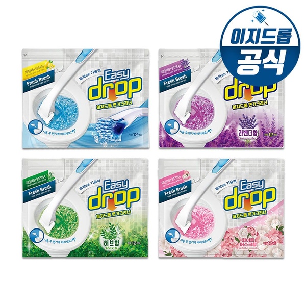 변기크리너 리필 4팩 (핸들미포함/향선택가능)