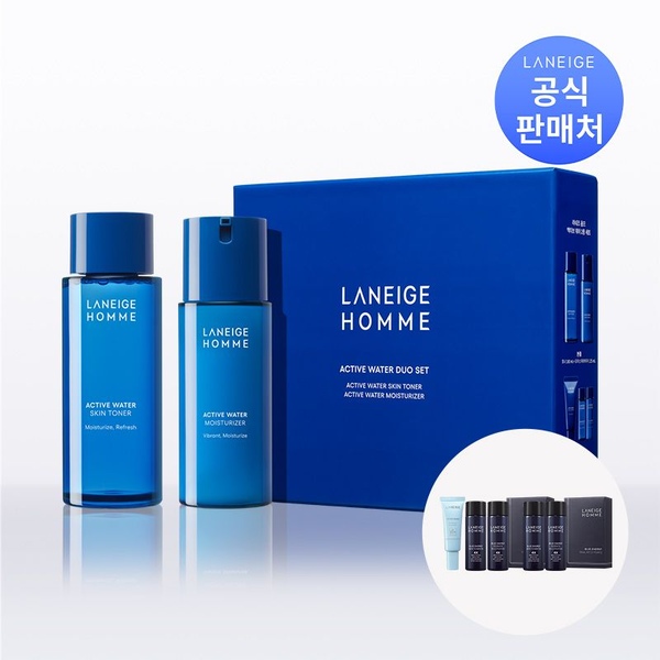 옴므 액티브 워터 2종 + 2종 키트