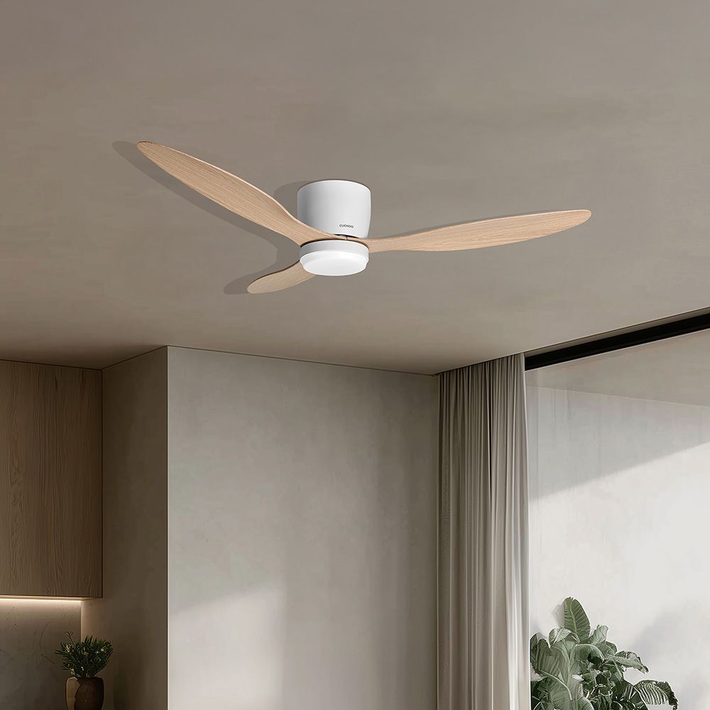 오늘의집 실링팬 화이트 우드 132cm 52인치 CCF-ABL5210WD