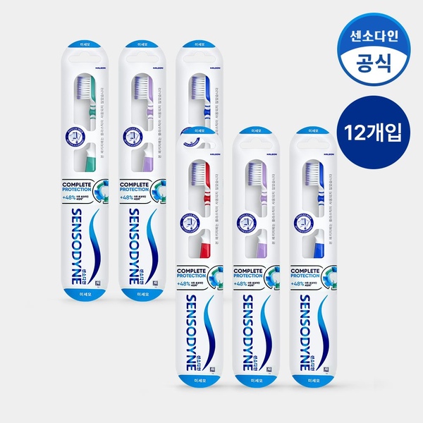 컴플리트 프로텍션 미세모 칫솔 1입 x12개