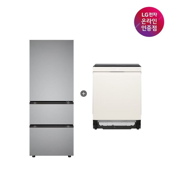 LG 디오스 김치톡톡+LG 디오스 식기세척기(Z330MPSF11+DUE6BGL1E)
