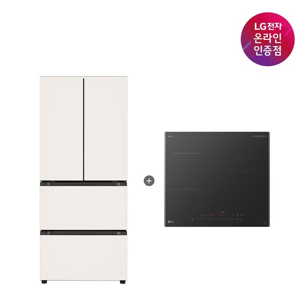 LG 디오스 김치톡톡+LG 디오스 인덕션(Z408MEEF23+BEI3ASB2OE)