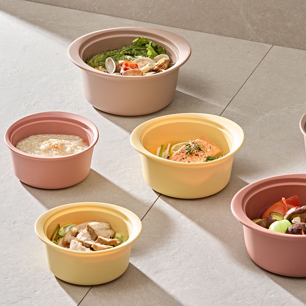 오늘의집 퍼기 국내생산 다용도 이유식찜기 전자레인지용기 실리콘 멀티 찜기 (550/800/1200ml)