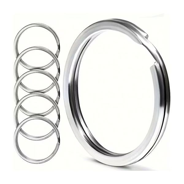 스텐 납작 이중 오링 키링 연결고리 비즈 수예용품 부자재 30mm