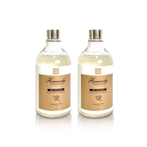 [1+1] 유아겸용 로하스인증 주방세제 프리미엄 750ml 1종 고농축 과일 야채 세척제