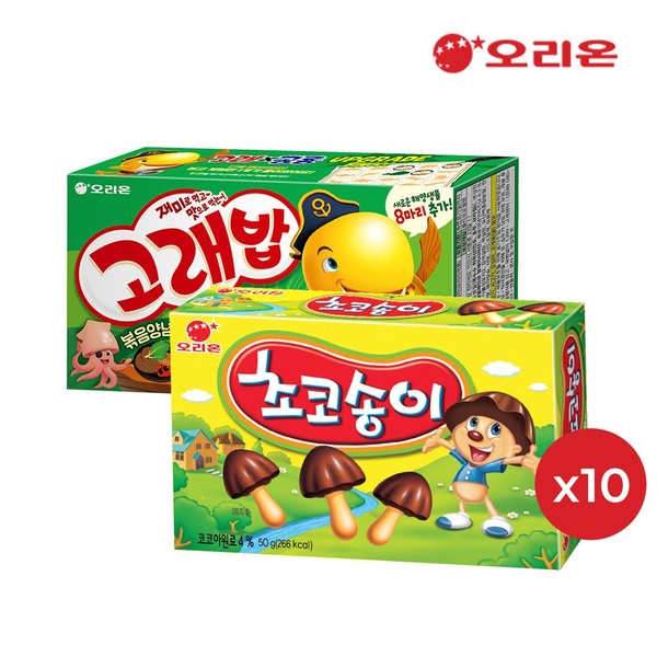 고래밥 46g x 10개 + 초코송이 50g x 10개