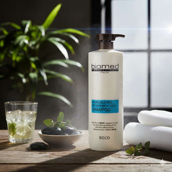 바이오메드 인크레더블 리얼 리후레쉬먼트 쿨 샴푸 1000ml+100ml/지성샴푸