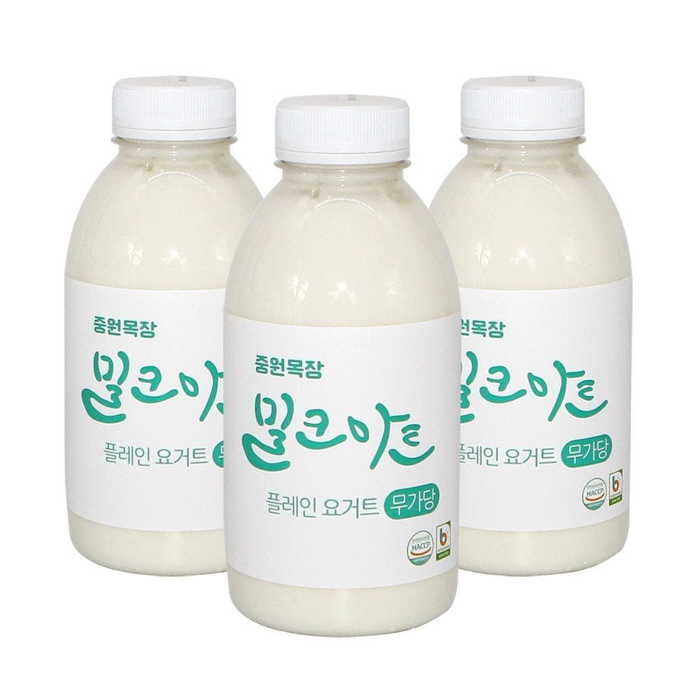 플레인 요구르트 무가당 500ml*3팩 가격 비교 밀크아트 플레인 요구르트 무가당 500ml*3팩