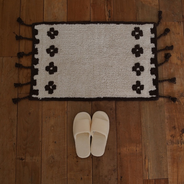 플라워 테일 러그- Artisan Flower Tassel Rug