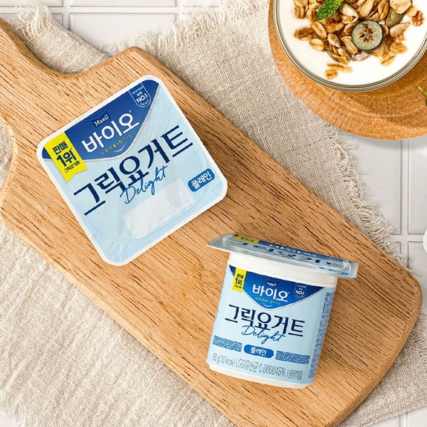 바이오 PROBIOTIC 그릭요거트 Delight 플레인 80g*16입