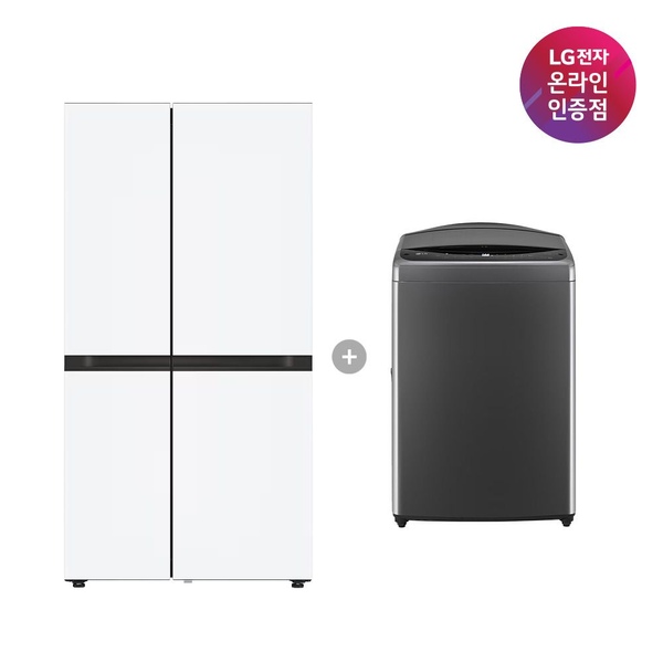 LG 오브제컬렉션 냉장고+통돌이 세탁기 (S836MQQ012 + T19MX8A)