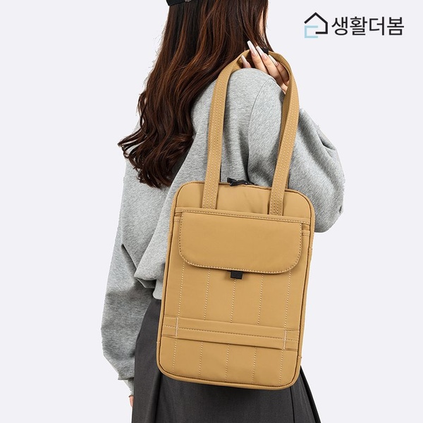 슬림 세로형 노트북가방 토트 숄더 투웨이 태블릿수납 파우치 4컬러 M 사이즈