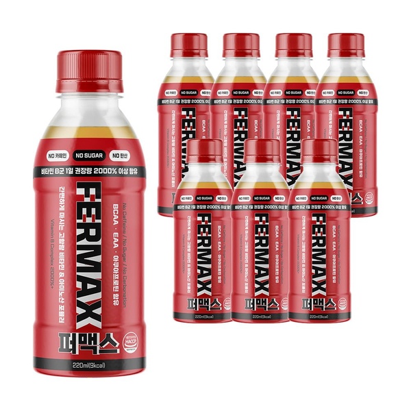 FERMAX 퍼맥스 비타민 음료 220ml, 8개