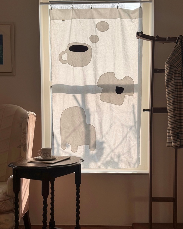 patch curtain - room