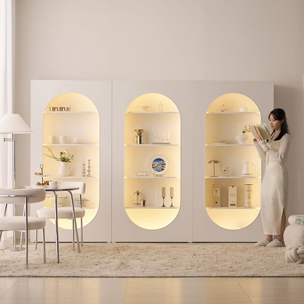 라운지 E0 LED 책장 / 장식장 1000